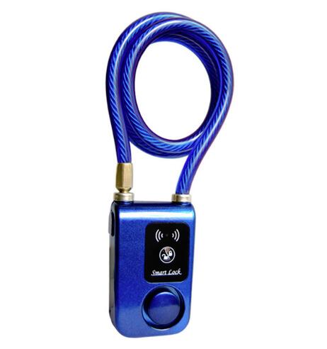 Bicycle Lock Anti-Lost Alarm Keyless Bike Motorcycle Gate Door Anti Theft Alarm 110dB Phone APP Control Bluetooth Smart Lock 0.2: Dark Grey