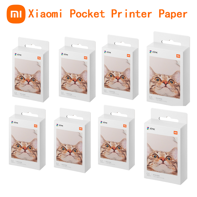 Originele Xiaomi Zink Pocket Printer Papier Zelfklevend Photo Print 10//50/100 Vellen Xiaomi 3-Inch Mini pocket Photo Printer