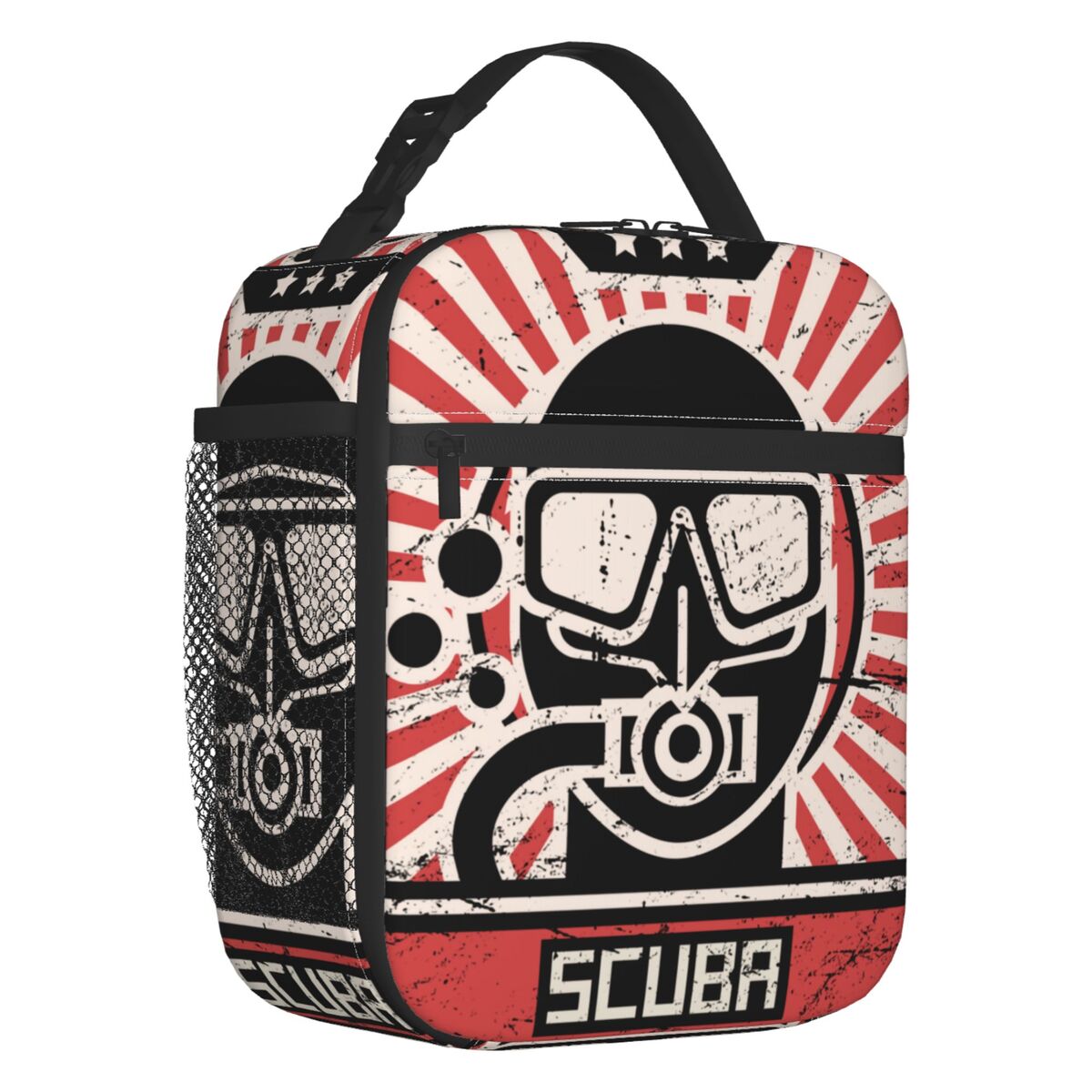 Scuba Diving Insulated Lunch Bags for Women Adventure Ocean Dive Diver Portable Cooler Thermal Bento Box Work School Travel: green