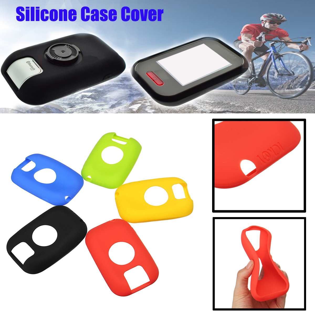 Siliconen Beschermhoes Beschermen Skin Shell Cover + Screen Protector Film Voor Polar V650 Fietsen GPS Fiets Computer