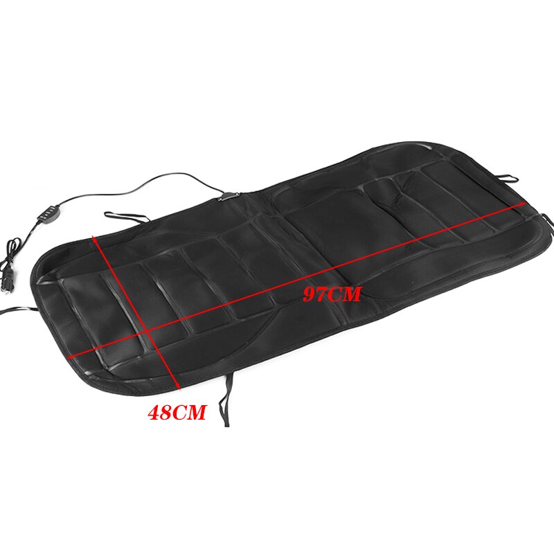 12V podgrzewana poduszka na siedzenie samochodu podgrzewacz fotela cieplej z pokrowcem regulowana temperatura akcesoria samochodowe uniwersalna zima
