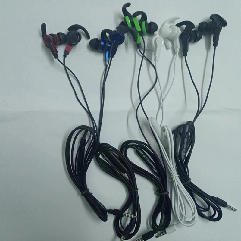 3.5Mm Met Microfoon In-Ear Headset Plug-In Game Mobiele Game Oortelefoon In-Ear Mobiele Telefoon Computer Bedrade Headset Microfoon Volume
