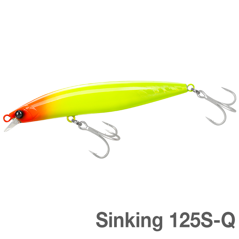 TSURINOYA High Strength Ultra-long Casting Sinking Minnow Stinger 125S 125mm 28g Saltwater Fishing Lure Artificial Hard Baits: Black Blue