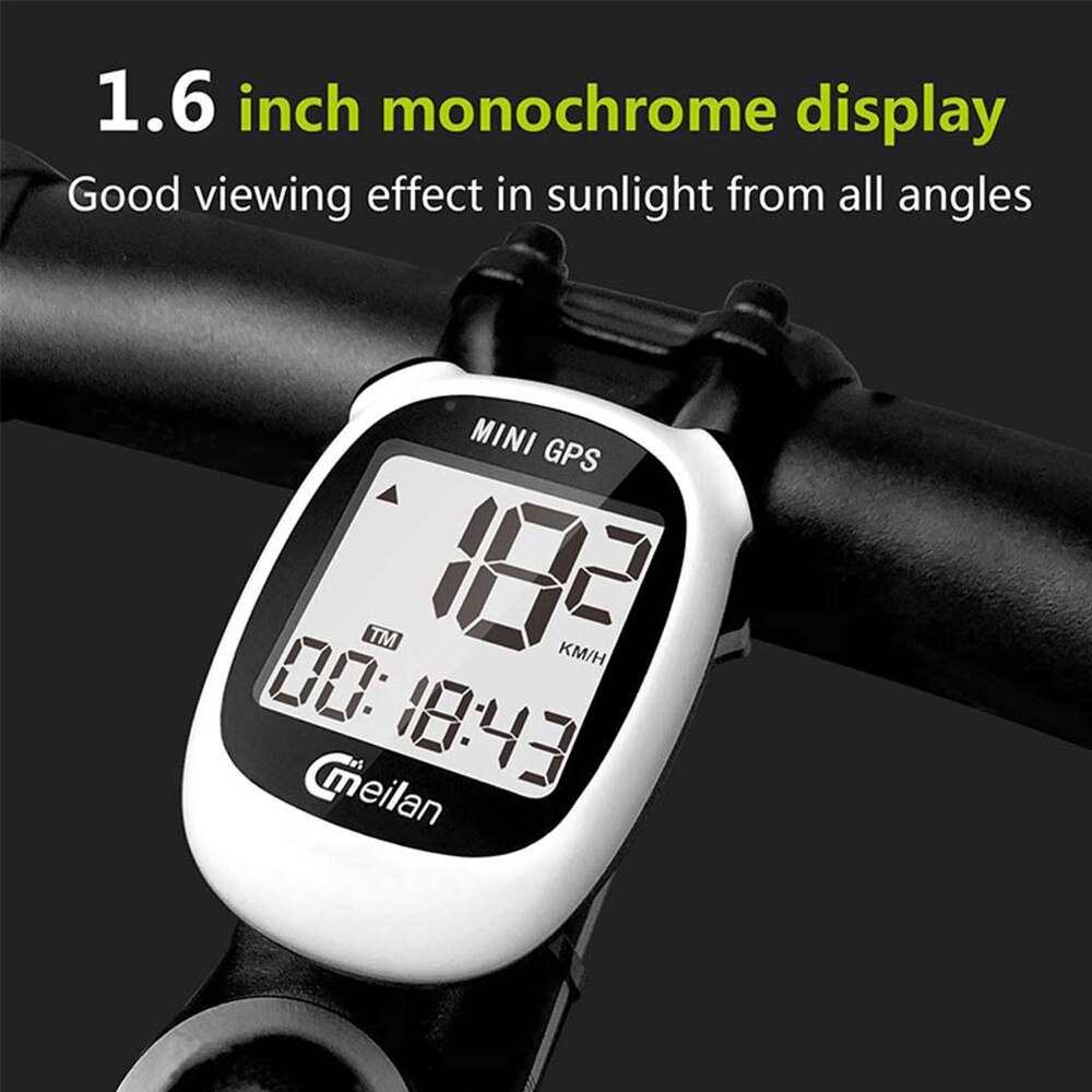 Mini Bike GPS Computer Wireless LCD Display Speedometer Cycling Computer Odometer Waterproof USB rechargeable