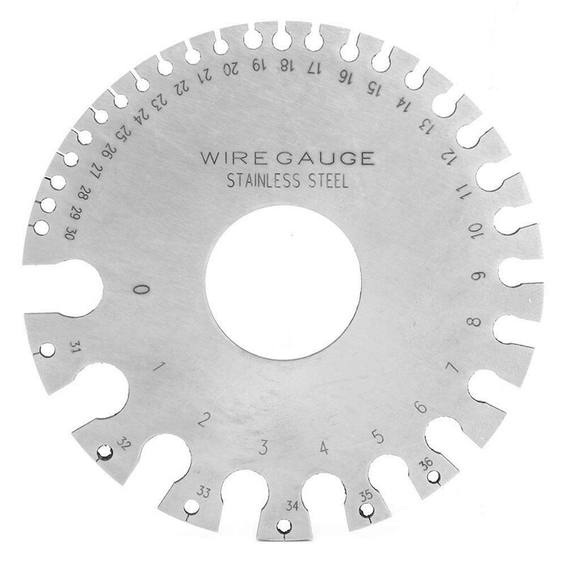 Round Wire Gauge Thickness Gauge Welding Gauge Steel for Paper Leather Wire and Cable Wood Screw