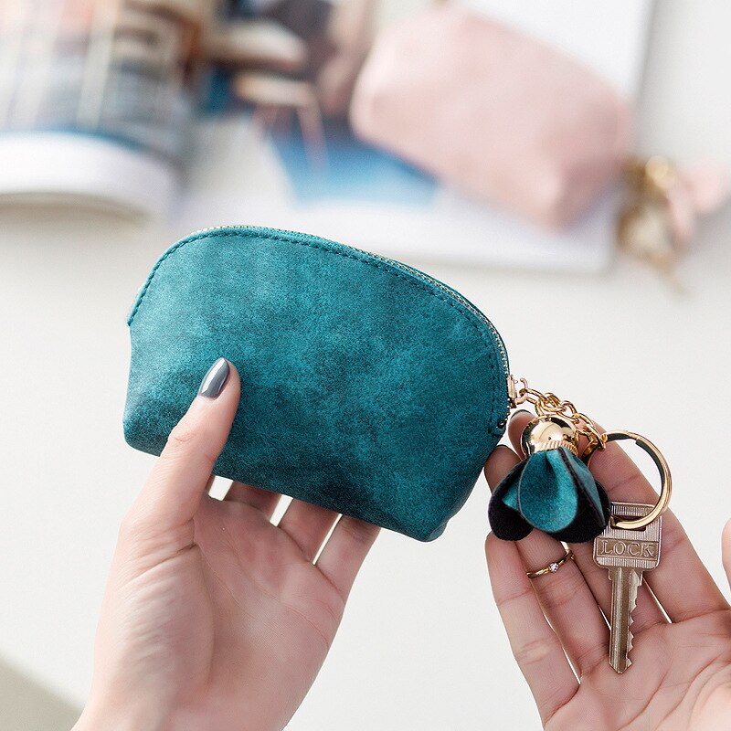 Kleine Portemonnee Vrouwen Korte Portemonnee Slim Mini Portemonnee Meisjes Schattige Clutch Zakken Bloem Pandent Kaarthouder Portemonnee Portefeuillesubsidies Femme