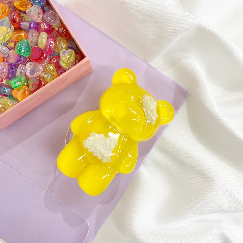 Ins Korea 3D Leuke Cloud Beer Telefoon Houder Griptok Ondersteuning Voor Iphone Samsung Grip Tok Vouwen Handband Finger Stand: 04