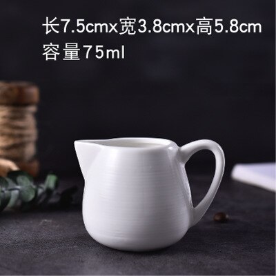 Japanischen Milch Krüge mit Griff Scharf Adler Mund Aufschäumen Topf Kaffee Behälter Porzellan matt Glasierte Oberfläche Soße Tasse: C