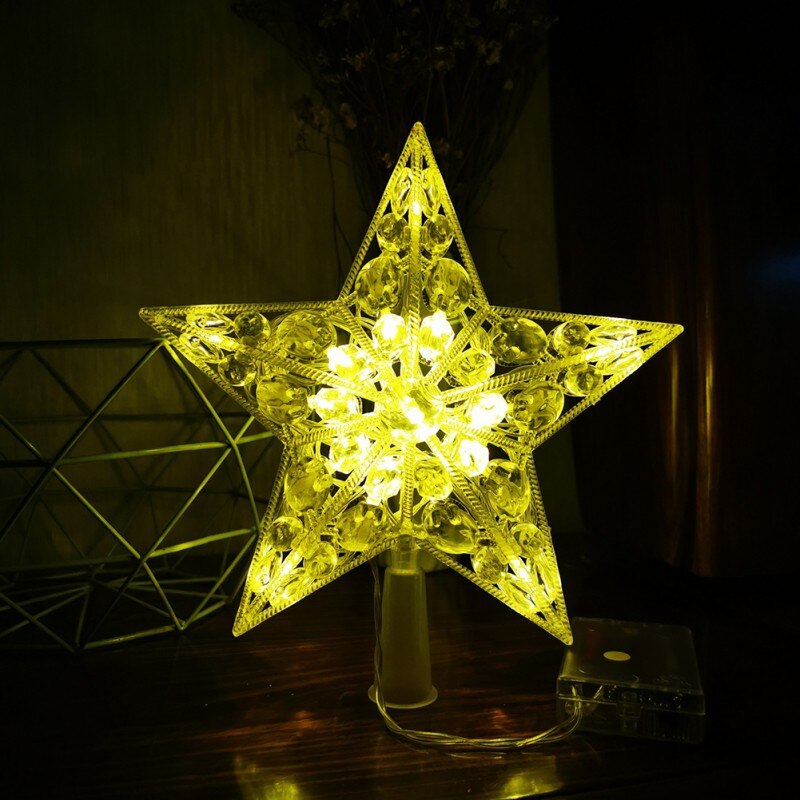 Kerstboom Decoratie Creatieve Unieke Ster Batterij-Aangedreven Kerstboom Kerstversiering