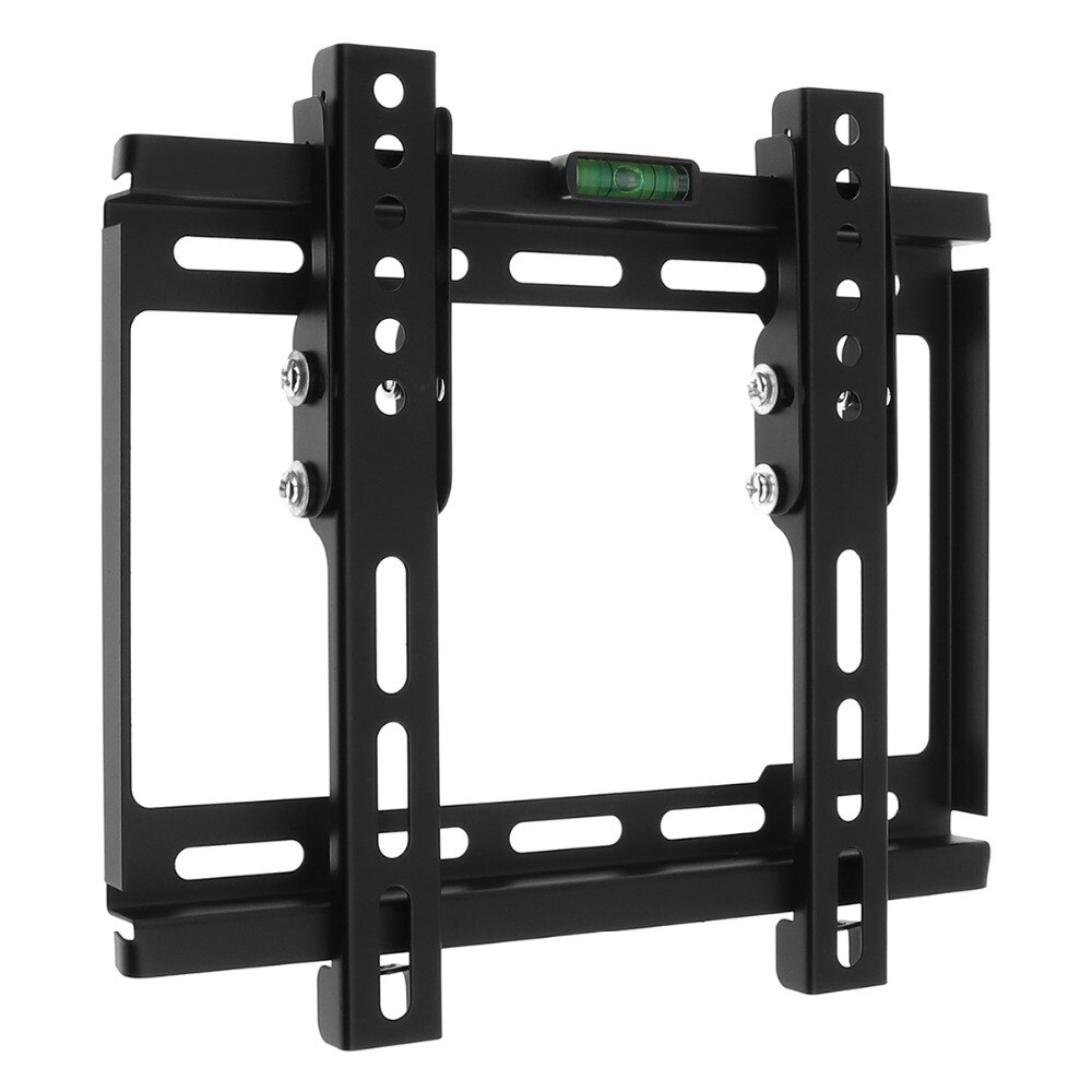 20KG Adjustable TV Wall Mount Bracket Flat Panel TV Frame Support 10 Degrees Tilt with Level for LCD LED Monitor Flat Pan