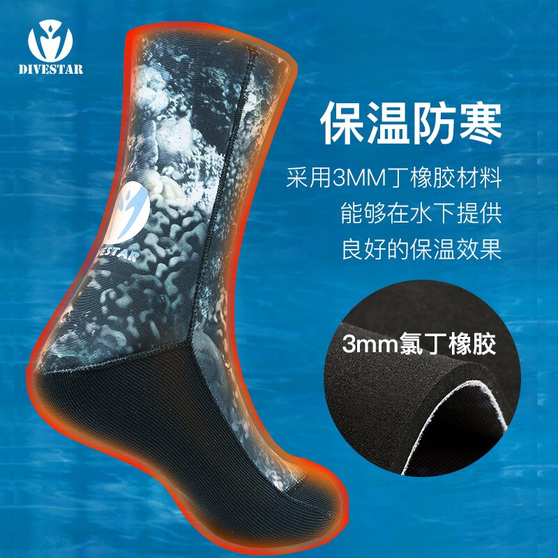 3mm Neoprene Diving Socks Boots Water Shoes Non-slip Beach Boots Wetsuit Shoes Snorkeling Diving Surfing Boots for Men