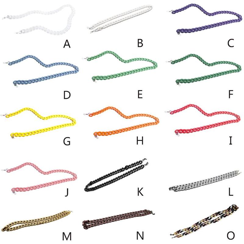 Vintage leopard anti-halk akryl solglasögon kedja dam herr glasögon kedjor läsglasögon kedja glasögon korthållare lanyard