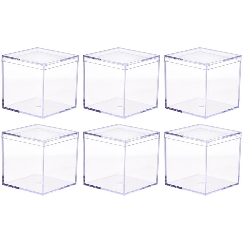 Loterijbox, 25 cm transparante loterijbox, tombola-box met aluminium