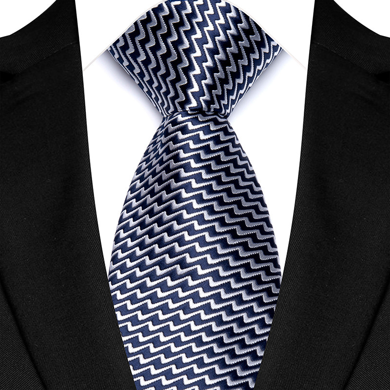 Corbata de lujo de 8CM para hombre, corbata lisa de rayas de puntos de Color gris plateado para novio, corbata tejida de Jacquard para de boda de negocios: Naranja