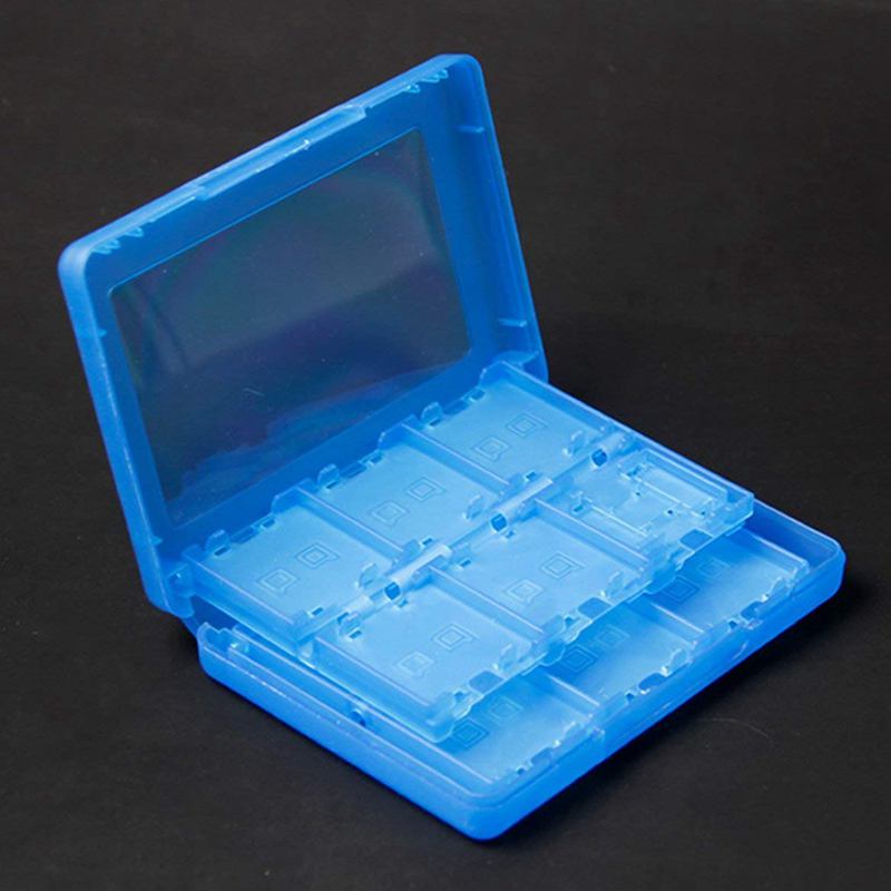 28 in 1 Game Card Case Holder Cartridge Box for Nintendo DS 3DS XL LL DSi MT , Blue