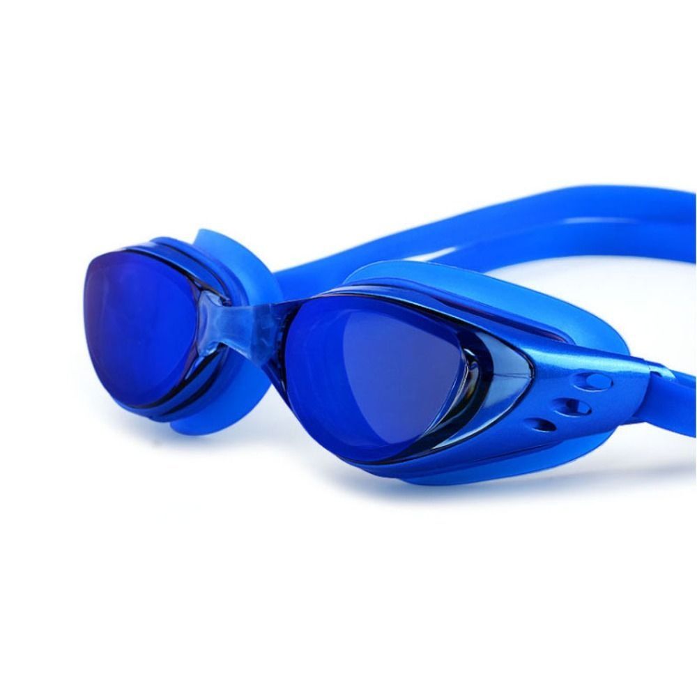 Anti Fog Lens Zwembril Waterdicht Anti-Uv Zwembril Anti-lekkage Zachte Gegalvaniseerde Zwembril Voor Zwemmen: Black
