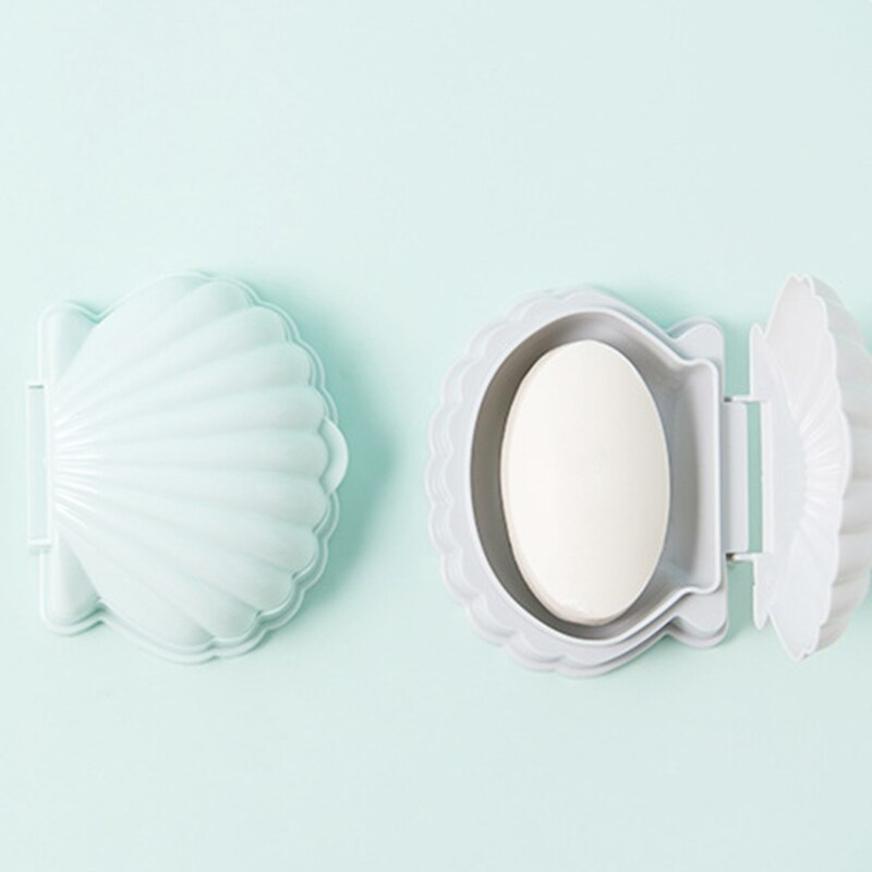 Shell-shaped Soap Holder Bathroom Shower Dish Plates Storage Box With Self Draining Soap Dishes for Kitchen Bathroom