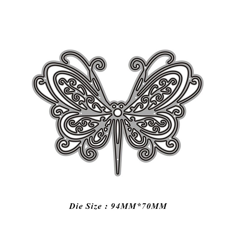 Troqueles de corte de Metal con flores y mariposas negras para Sello de álbum de recortes/álbum de fotos decorativo en relieve tarjetas de papel DIY