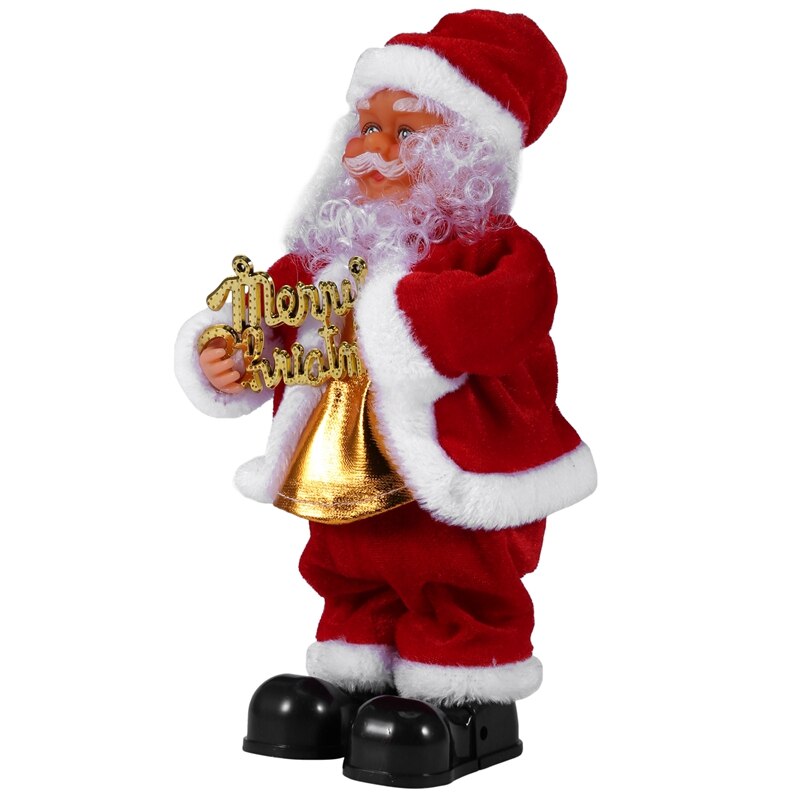 Joulu sähköinen kirje kortti joulupukki laulu tanssi nukke lelu vuosi lapsille lelu navidad joulukoristeita