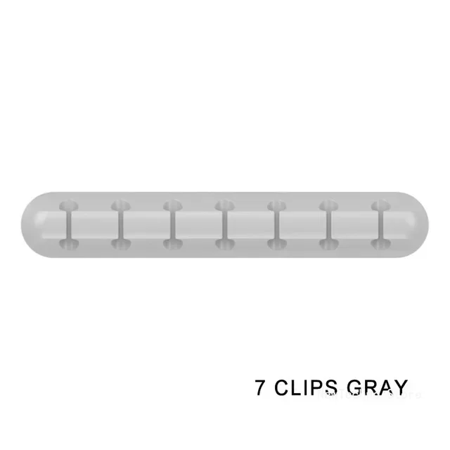 Cable Organizer Silicone USB Cable Winder Desktop Tidy Management Clips Cable Holder for Mouse Headphone Wire Organizer: Red