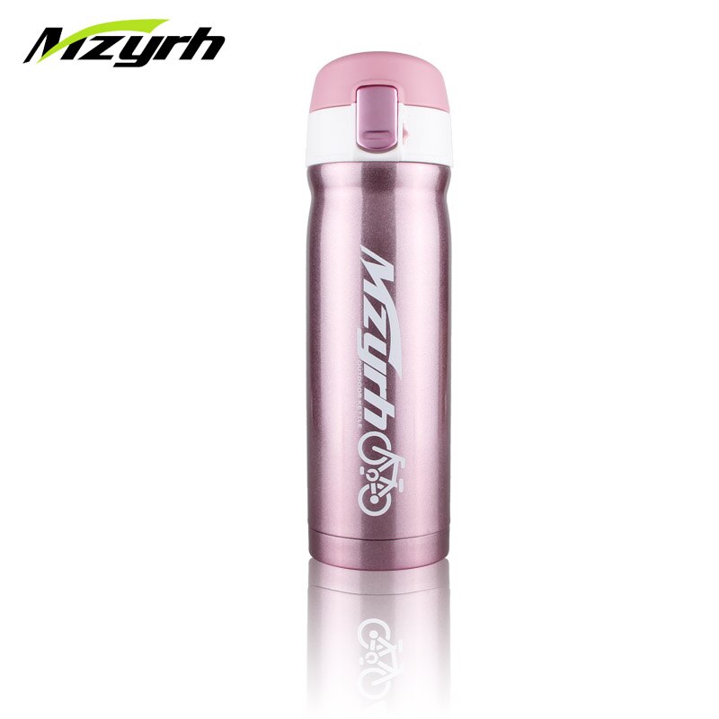 450ml mountain bike equitação da bicicleta garrafas de água dupla garrafa térmica aço inoxidável chaleira garrafa de bebida aço inoxidável