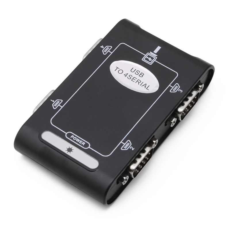 9 pin  rs232 usb 2.0 to 4 port seriel  db9 com controller stik adapter hub