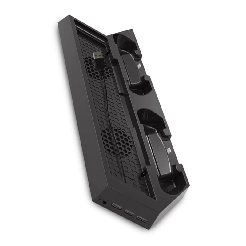 Convient pour PS4 / PS4SLIM / PS4PRO support Vertical Ultra-mince 3 In1 Base de refroidissement de ventilateur universel