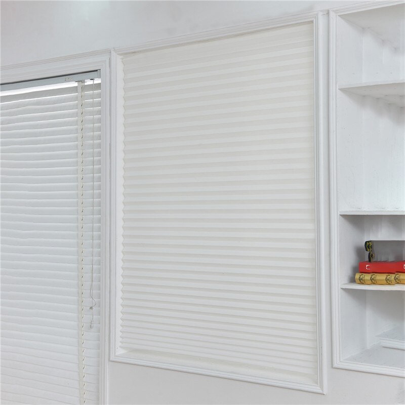 Self-Adhesive Blinds Semi-Blind Window Curtains Bathroom Kitchen Balcony Office Blinds Pleated Curtains Home Decor
