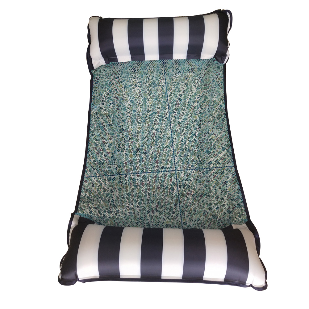 Multi-Purpose Water Sports Drifter Outdoor Bed Party Swimming Pool Foldable Floating Lounge Chair Inflatable Hammock Saddle Toy: Sapphire