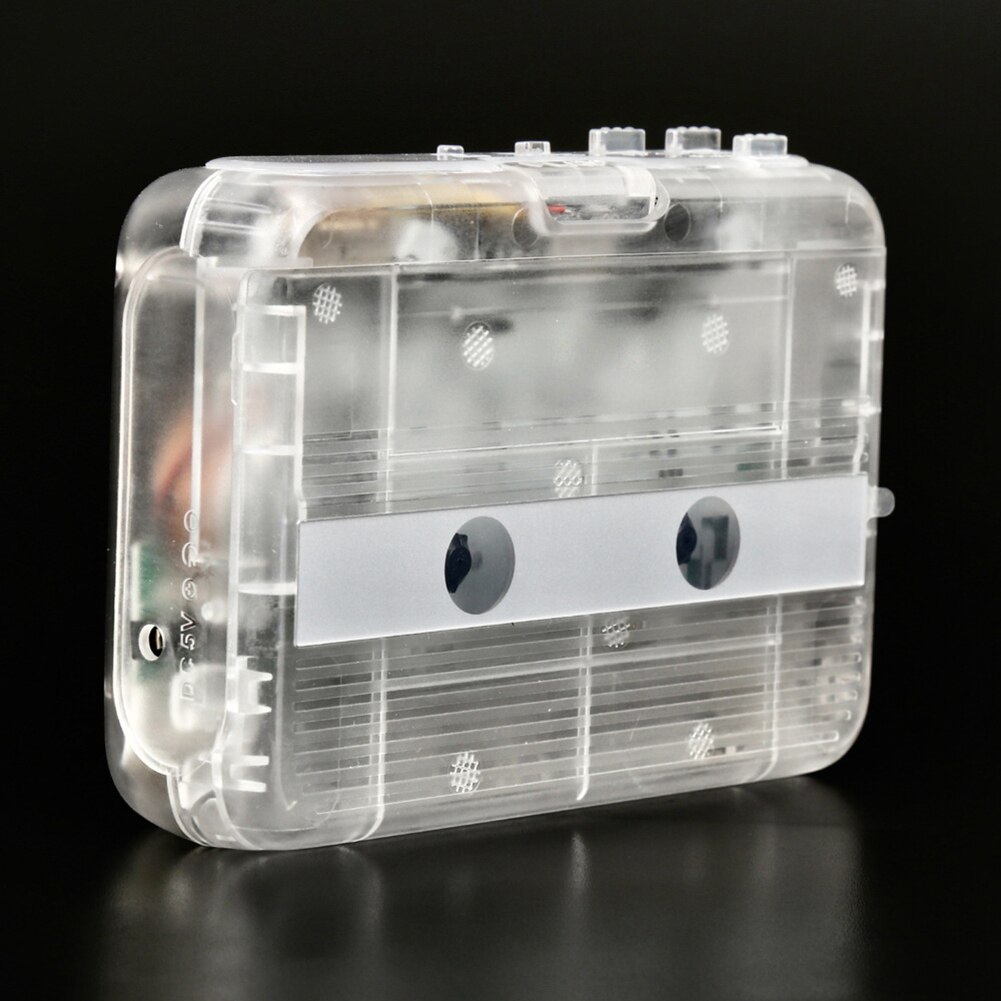 Reproductor de Cassette portátil compatible con Bluetooth, Radio FM, estéreo de doble canal con reproducción automática de marcha atrás