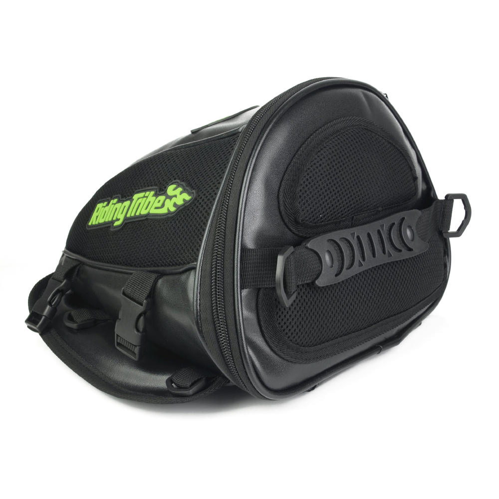 Riding Tribe Synthetic Leather Motorcycle Oil Tank Bag Motorbike Travel Tool Tail Bag Luggage Waterproof Riding Handbag Backpack