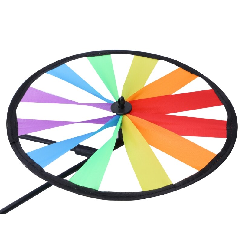 HBB Cute 3D Frog on Bike Windmill Whirligig Garden Lawn Yard Decor Wind Spinner