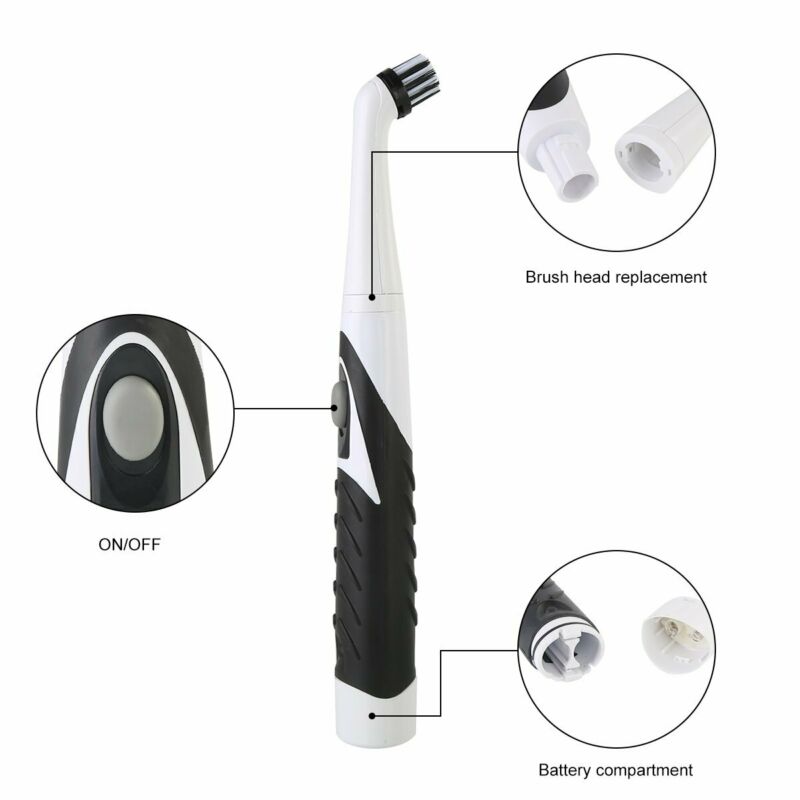 4 Heads Super Sonic Scrubber Cleaner Multifunctional Electric Brush House Dust Helper Kitchen Household Cleaner Brush