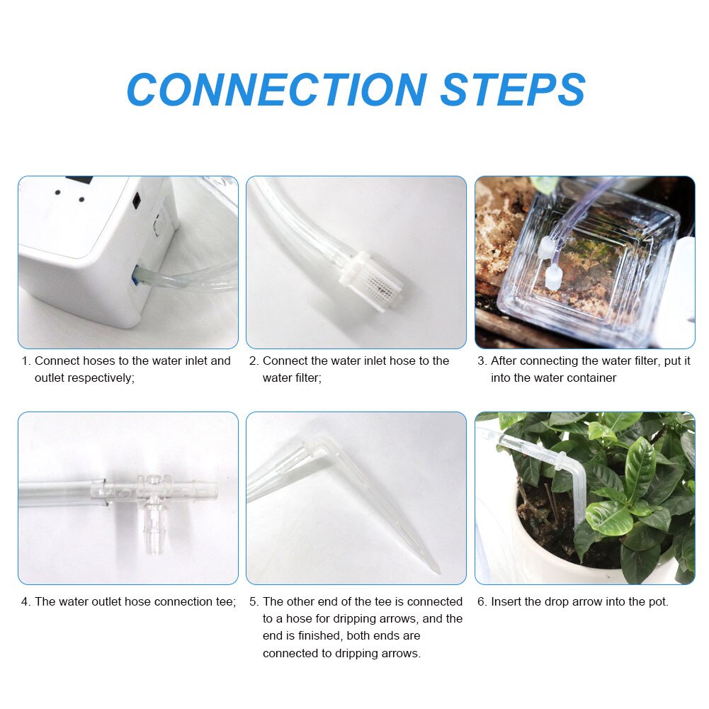 Automatic Watering System DIY Micro Drip Irrigation Kit Houseplants Cultivation Device with Digital Interval Programmable Timer