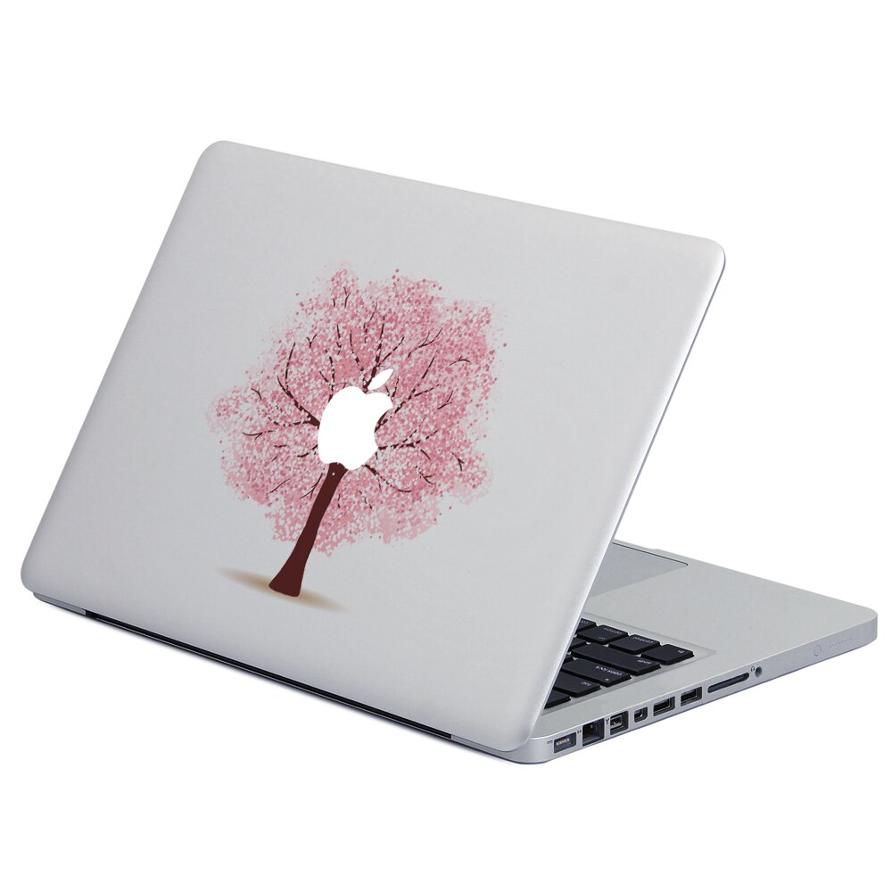 Pink kærlighedstræ vinyl mærkat bærbar klistermærke til macbook pro air 13 tommer tegneserie bærbar hudskal til mac bog