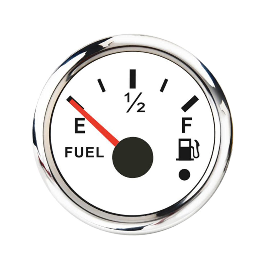 Jauge de niveau de carburant pour bateau, 52mm 2 &quot;, étanche, 9-32V 0-190Ω, blanc