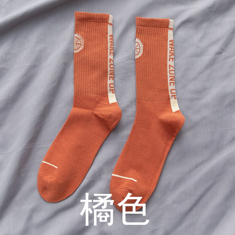 Hss Lente En Herfst Letters Kleur Bijpassende Casual Sokken Mode Ademende Mannen Sport Sokken: 5