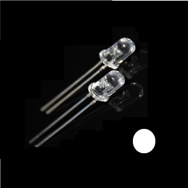 100PCS 5mm white/Red/Yellow/Blue/Green/ clear Round Self Flash Flashing LED Blink Bright Leds Light 5mm red lens flashing led