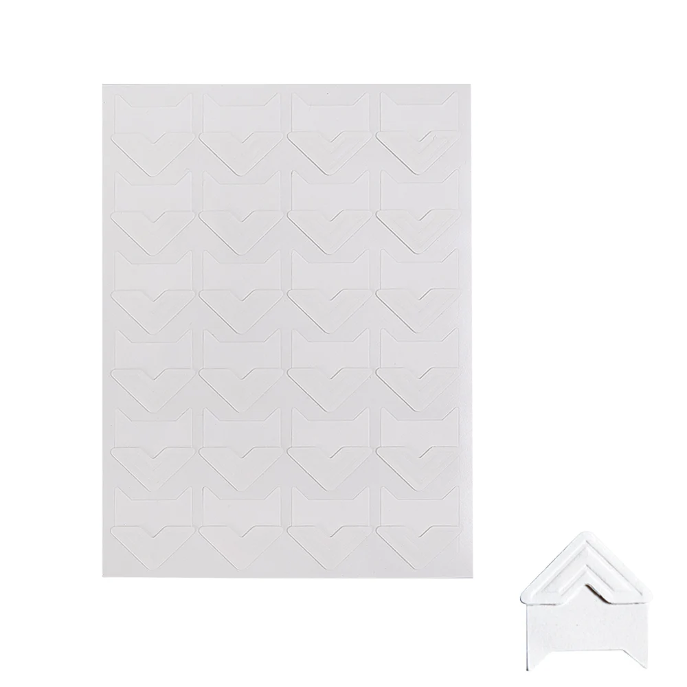 Lots Corner Stickers Album Vintage Corner Kraft Paper Stickers Self Adhered DIY Handwork Frame Photo Gold Silver Decoration: Navy Blue