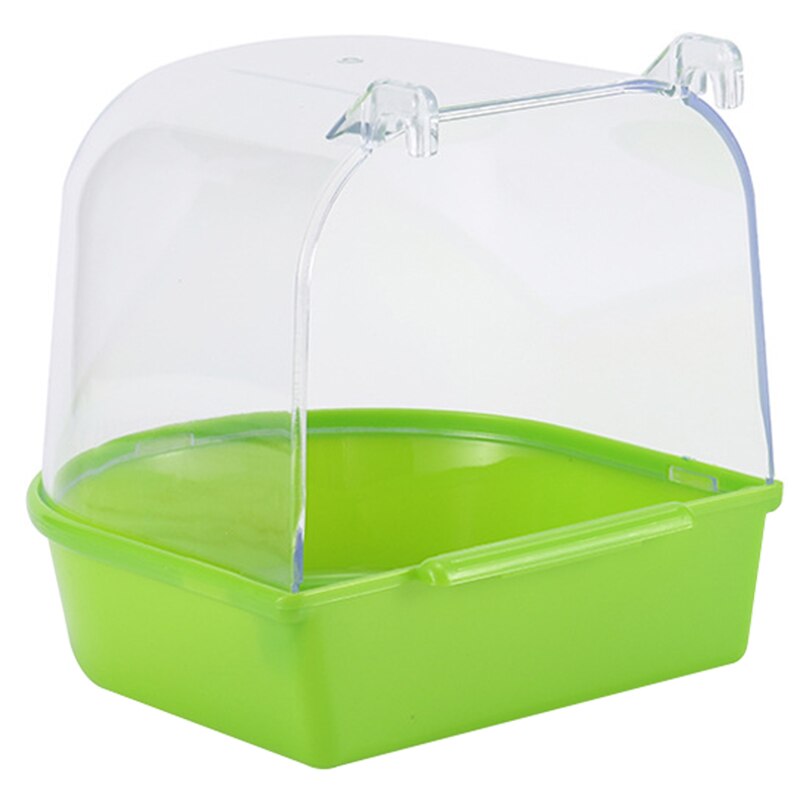 Vogel Dusche Klar Kasten Kunststoff Sittich Baden Badewanne Papagei Schlecht Kasten Papagei Badewanne Kleine Ebene Käfige Haustier Zubehör: Grün