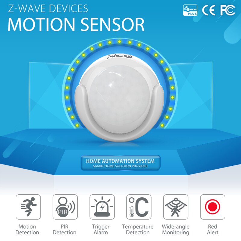 PIR Intelligent Human Infrared Sensor Z-wave Motion Sensor Home Automation Alarm System 868.4MHZ Smart Home