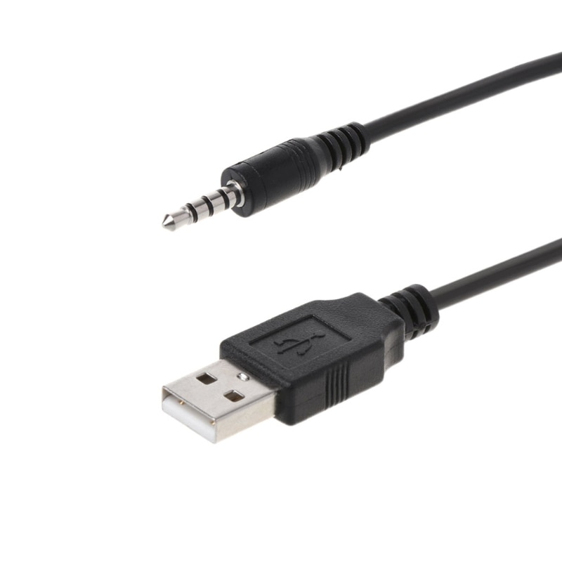 1 Pc Auto 3.5 Mm Aux Usb Verlengkabel Panel Hoofdtelefoon Mannelijke Jack Flush Mount adapter