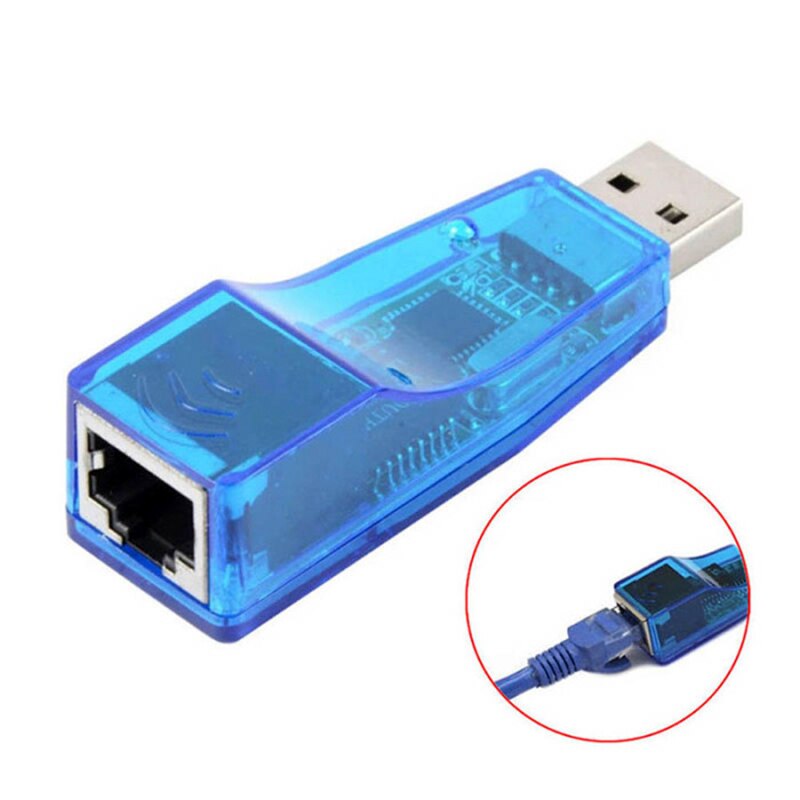 Adaptador de tarjeta de red USB a Lan RJ45, Conector de tarjeta de red cableada para PC, portátil, Win7