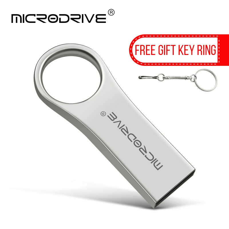 Chiavetta USB in metallo chiavetta USB ad alta velocità chiavetta USB da 32GB chiavetta USB da 16GB impermeabile da 64GB: 8GB / Argento