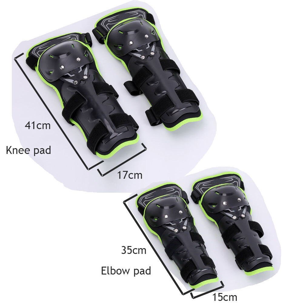 Motocross off-road knæbeskytter panser til voksne pe hård skal anti impact knæbeskytter ridning skiløb skøjteløb knæ panser
