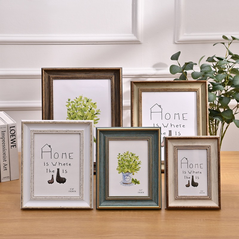 Classic Photo Frame Standing for Tabletop Hanging Wall Farmhouse Home Desk Office Decor Handmade Family Picture Frame