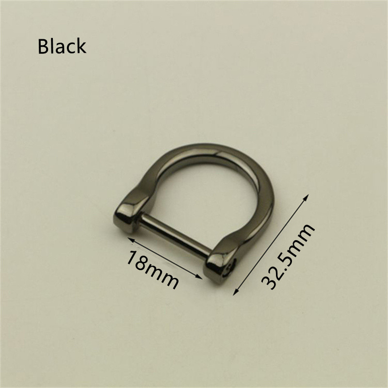 4 Kleuren Metalen Lamp Gesp Zak Accessoires Voor Tassen Voor Gemaakt De Tas Handvatten Afneembare Hardware Accessoires: Black