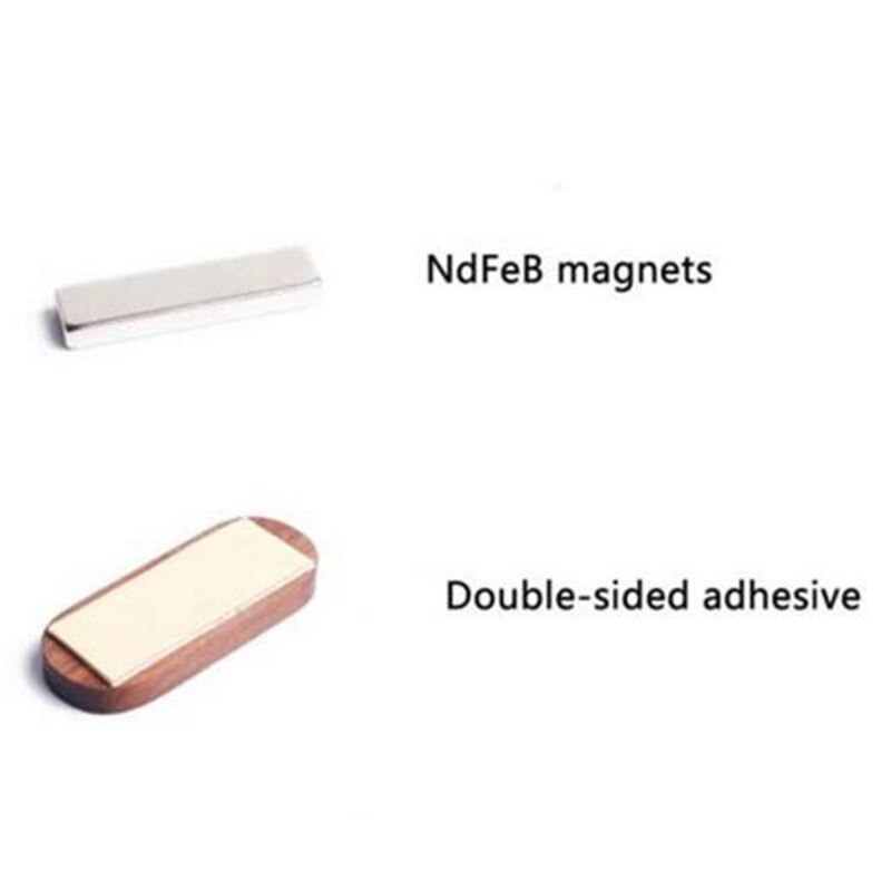 Solid wood key holder Wall hanging Wood wall hanging Car keys Multifunctional suction magnetism Walnut Beech