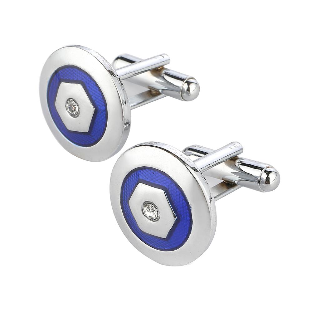 ZOSHI Französisch Hemd Manschettenknopf für Mens Manschette Verknüpfung Geschmack Männlichen Silber Farbe Luxus Hochzeit Manschettenknöpfe: CF009