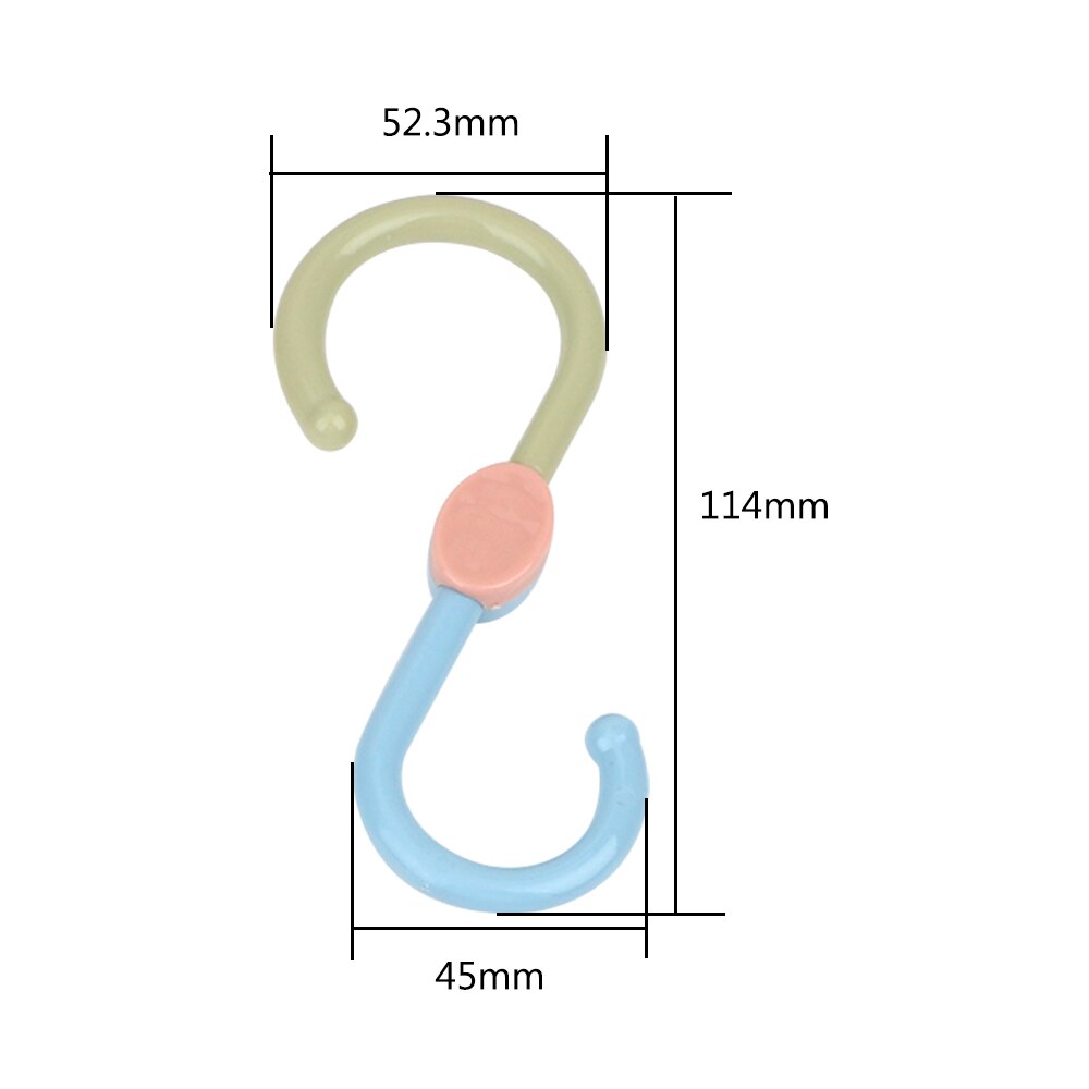 Kitchen Hanging Hanger Plastic Clasp Storage Holders Organizer Clothes Hook Rack Home Accessories 3pcs/lot S Shaped Hooks